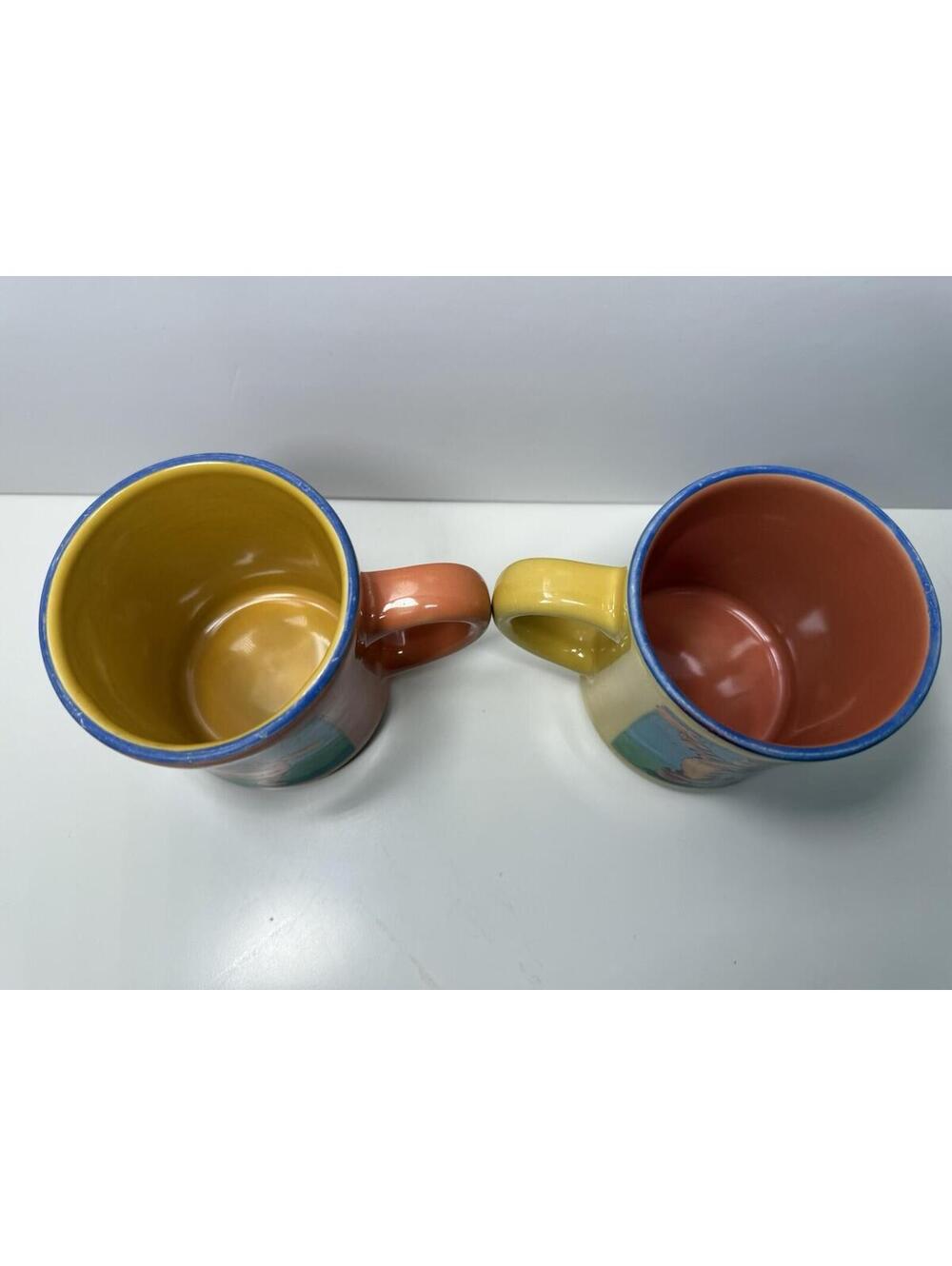 Vintage Disney Store Winnie the Pooh & Tigger Coffee Cups Mugs 12 oz Set Of 2 - Picture 3 of 4